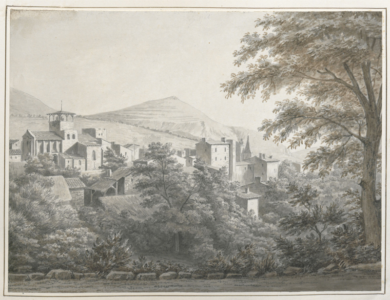 Village à quelques lieues de Clermont où [vécut] J. Delille [Légende manuscrite]/ Village de Chanonat